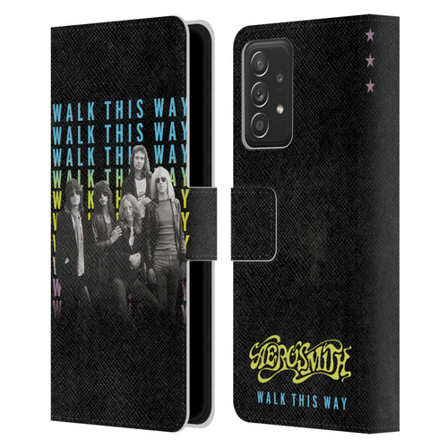 Aerosmith Classics Walk This Way Leather Book Wallet Case Cover For Samsung Galaxy A52 / A52s / 5G (2021)