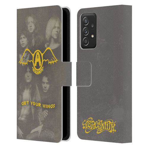 Aerosmith Classics Get Your Wings Leather Book Wallet Case Cover For Samsung Galaxy A53 5G (2022)