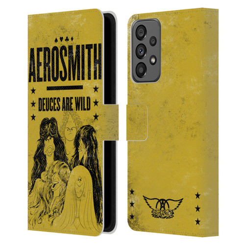 Aerosmith Classics Deuces Are Wild Leather Book Wallet Case Cover For Samsung Galaxy A73 5G (2022)