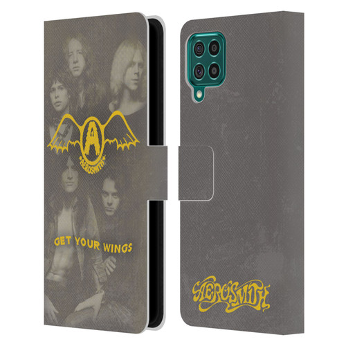 Aerosmith Classics Get Your Wings Leather Book Wallet Case Cover For Samsung Galaxy F62 (2021)