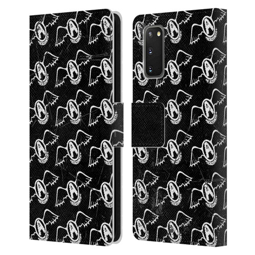 Aerosmith Classics Logo Pattern Leather Book Wallet Case Cover For Samsung Galaxy S20 / S20 5G