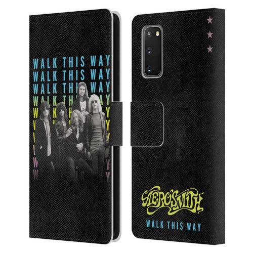 Aerosmith Classics Walk This Way Leather Book Wallet Case Cover For Samsung Galaxy S20 / S20 5G
