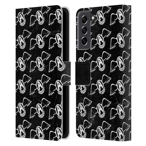 Aerosmith Classics Logo Pattern Leather Book Wallet Case Cover For Samsung Galaxy S21 FE 5G