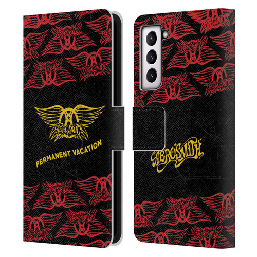 Aerosmith Classics Permanent Vacation Leather Book Wallet Case Cover For Samsung Galaxy S21 5G