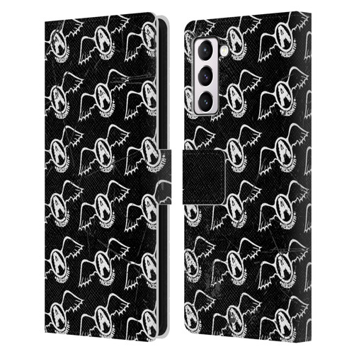 Aerosmith Classics Logo Pattern Leather Book Wallet Case Cover For Samsung Galaxy S21+ 5G