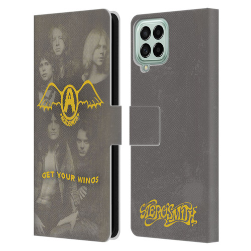 Aerosmith Classics Get Your Wings Leather Book Wallet Case Cover For Samsung Galaxy M53 (2022)