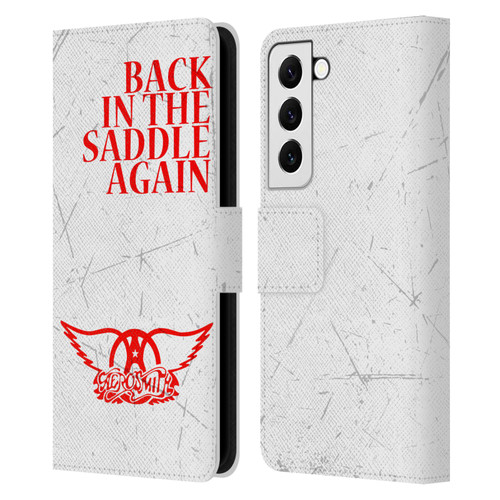 Aerosmith Classics Back In The Saddle Again Leather Book Wallet Case Cover For Samsung Galaxy S22 5G