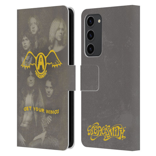 Aerosmith Classics Get Your Wings Leather Book Wallet Case Cover For Samsung Galaxy S23+ 5G