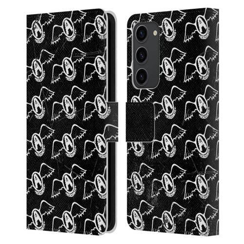 Aerosmith Classics Logo Pattern Leather Book Wallet Case Cover For Samsung Galaxy S23+ 5G