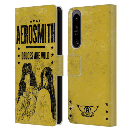 Aerosmith Classics Deuces Are Wild Leather Book Wallet Case Cover For Sony Xperia 1 IV