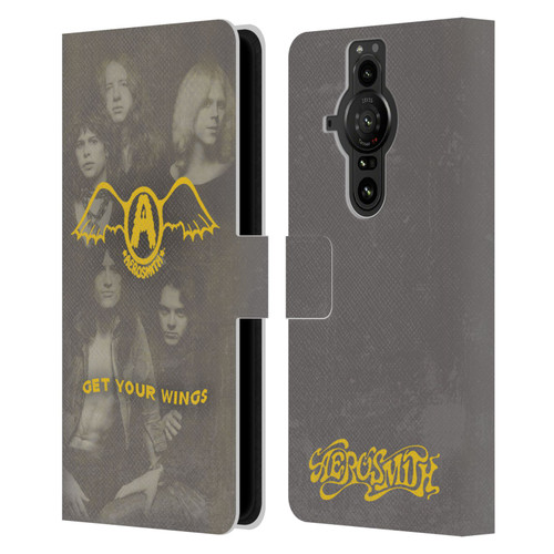 Aerosmith Classics Get Your Wings Leather Book Wallet Case Cover For Sony Xperia Pro-I