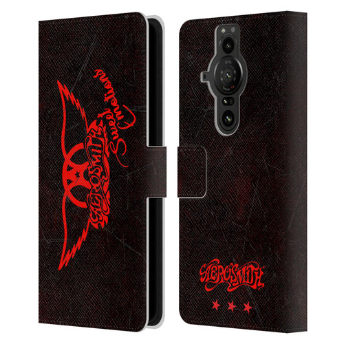 Aerosmith Classics Red Winged Sweet Emotions Leather Book Wallet Case Cover For Sony Xperia Pro-I