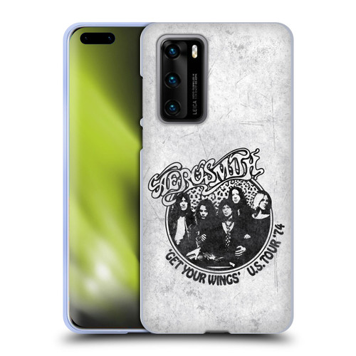 Aerosmith Black And White Get Your Wings US Tour Soft Gel Case for Huawei P40 5G
