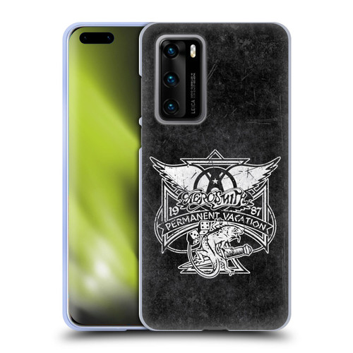 Aerosmith Black And White 1987 Permanent Vacation Soft Gel Case for Huawei P40 5G
