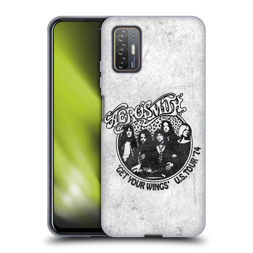 Aerosmith Black And White Get Your Wings US Tour Soft Gel Case for HTC Desire 21 Pro 5G