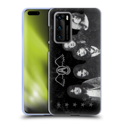 Aerosmith Black And White Vintage Photo Soft Gel Case for Huawei P40 5G