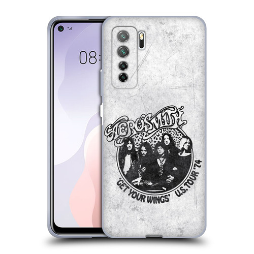 Aerosmith Black And White Get Your Wings US Tour Soft Gel Case for Huawei Nova 7 SE/P40 Lite 5G