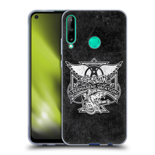 Aerosmith Black And White 1987 Permanent Vacation Soft Gel Case for Huawei P40 lite E
