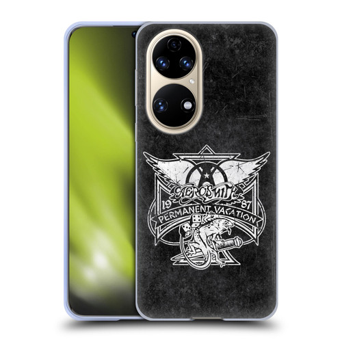 Aerosmith Black And White 1987 Permanent Vacation Soft Gel Case for Huawei P50