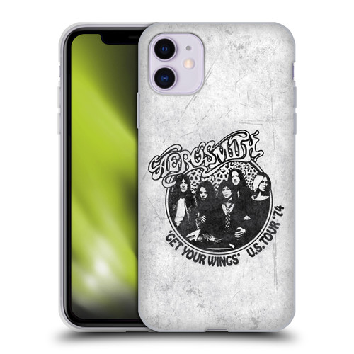 Aerosmith Black And White Get Your Wings US Tour Soft Gel Case for Apple iPhone 11
