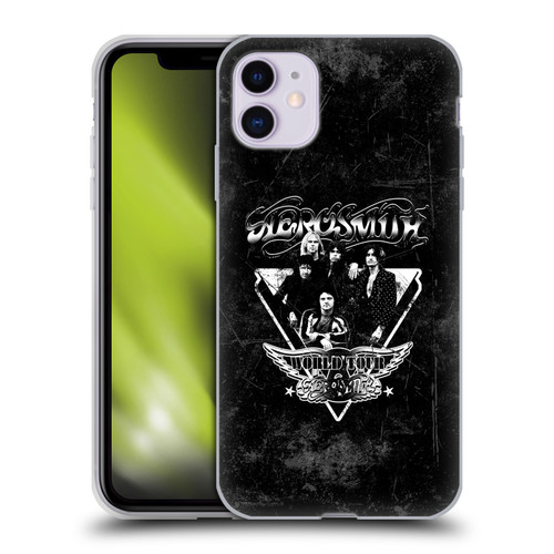 Aerosmith Black And White World Tour Soft Gel Case for Apple iPhone 11