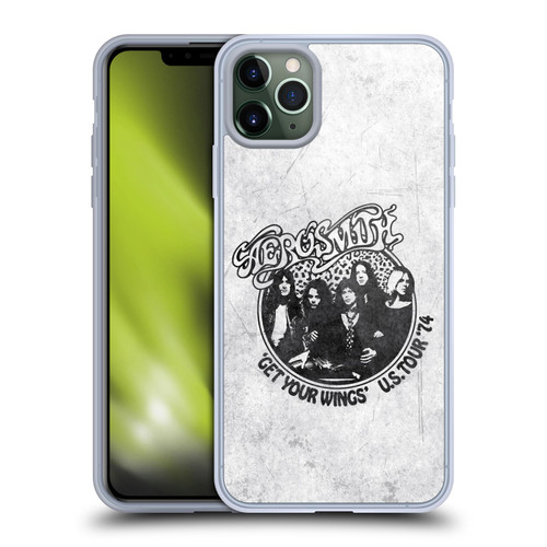Aerosmith Black And White Get Your Wings US Tour Soft Gel Case for Apple iPhone 11 Pro Max
