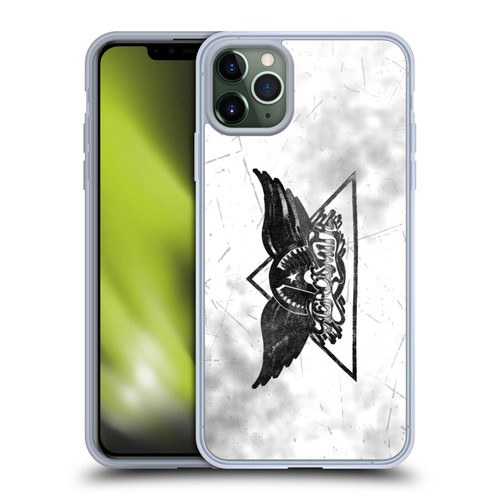 Aerosmith Black And White Triangle Winged Logo Soft Gel Case for Apple iPhone 11 Pro Max