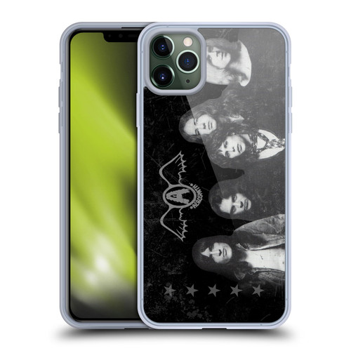 Aerosmith Black And White Vintage Photo Soft Gel Case for Apple iPhone 11 Pro Max
