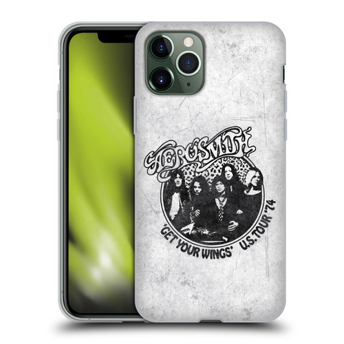 Aerosmith Black And White Get Your Wings US Tour Soft Gel Case for Apple iPhone 11 Pro