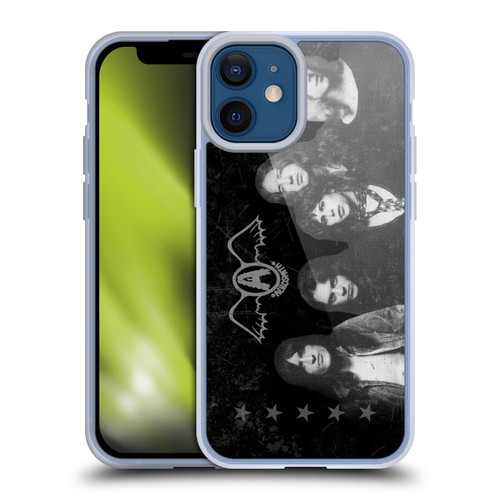 Aerosmith Black And White Vintage Photo Soft Gel Case for Apple iPhone 12 Mini