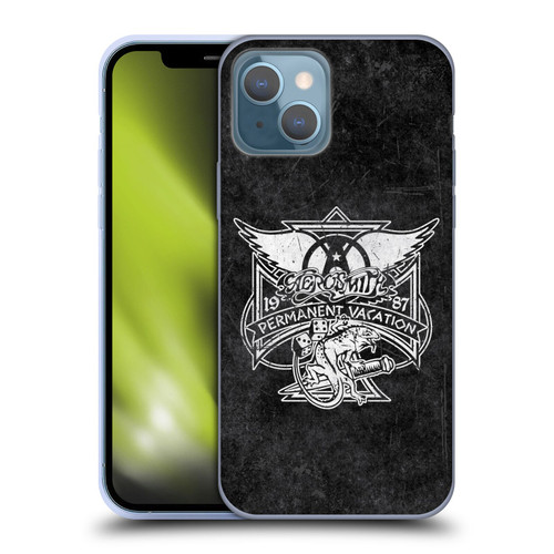 Aerosmith Black And White 1987 Permanent Vacation Soft Gel Case for Apple iPhone 13