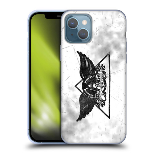 Aerosmith Black And White Triangle Winged Logo Soft Gel Case for Apple iPhone 13