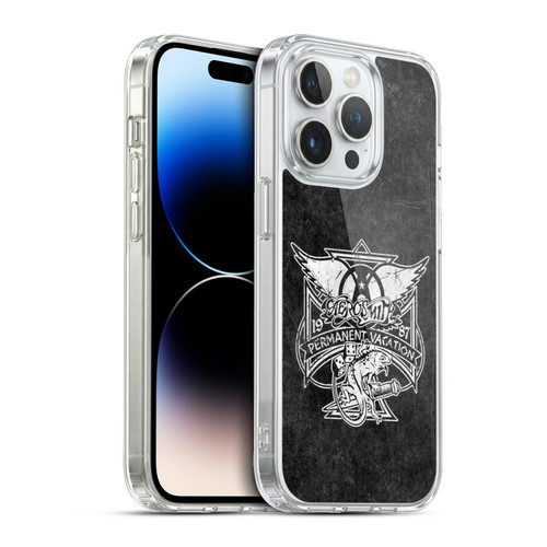 Aerosmith Black And White 1987 Permanent Vacation Soft Gel Case for Apple iPhone 13 Pro & MagSafe