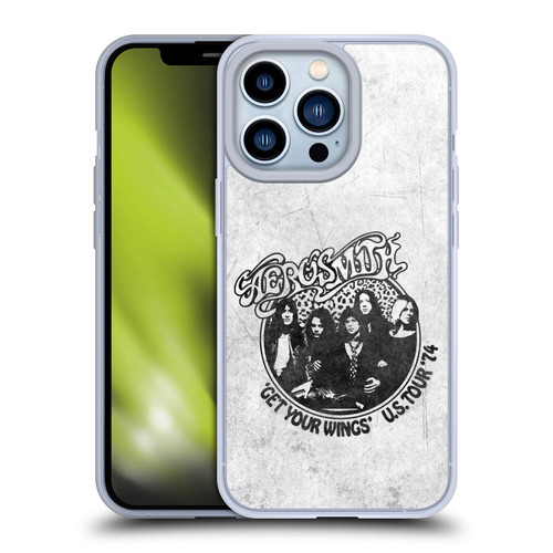 Aerosmith Black And White Get Your Wings US Tour Soft Gel Case for Apple iPhone 13 Pro