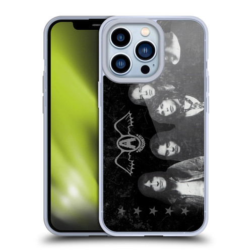 Aerosmith Black And White Vintage Photo Soft Gel Case for Apple iPhone 13 Pro