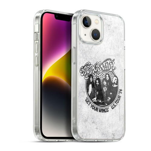 Aerosmith Black And White Get Your Wings US Tour Soft Gel Case for Apple iPhone 14