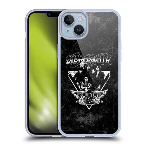 Aerosmith Black And White World Tour Soft Gel Case for Apple iPhone 14 Plus