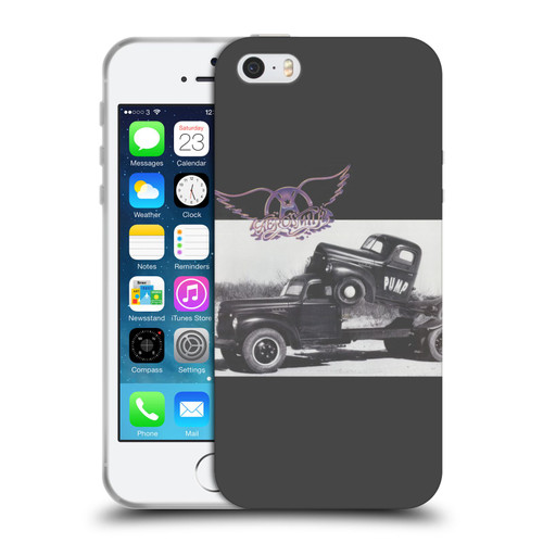 Aerosmith Black And White The Pump Soft Gel Case for Apple iPhone 5 / 5s / iPhone SE 2016