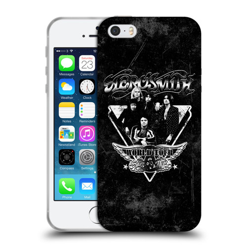 Aerosmith Black And White World Tour Soft Gel Case for Apple iPhone 5 / 5s / iPhone SE 2016