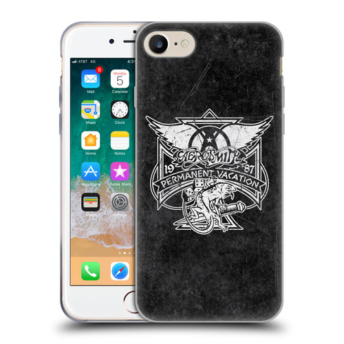 Aerosmith Black And White 1987 Permanent Vacation Soft Gel Case for Apple iPhone 7 / 8 / SE 2020 & 2022