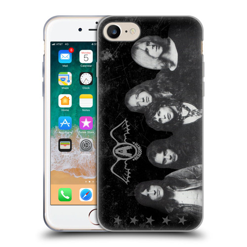Aerosmith Black And White Vintage Photo Soft Gel Case for Apple iPhone 7 / 8 / SE 2020 & 2022