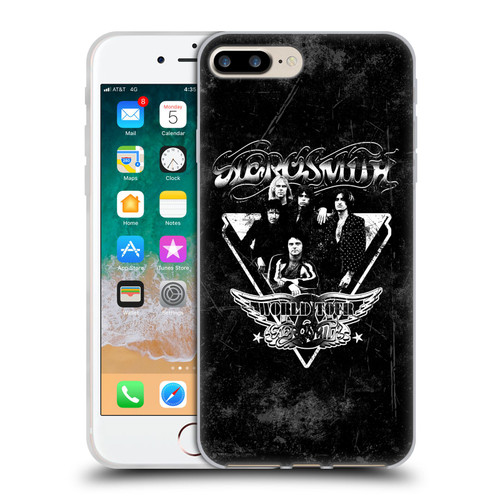 Aerosmith Black And White World Tour Soft Gel Case for Apple iPhone 7 Plus / iPhone 8 Plus