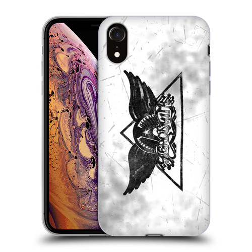 Aerosmith Black And White Triangle Winged Logo Soft Gel Case for Apple iPhone XR