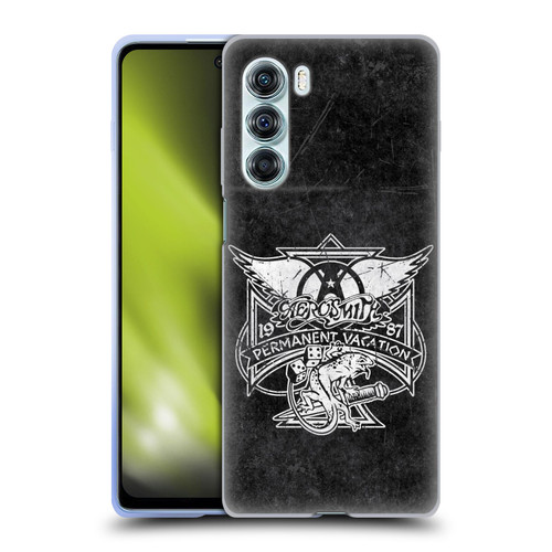 Aerosmith Black And White 1987 Permanent Vacation Soft Gel Case for Motorola Edge S30 / Moto G200 5G