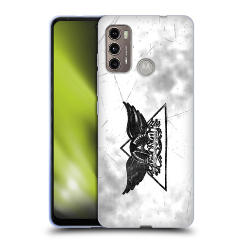 Aerosmith Black And White Triangle Winged Logo Soft Gel Case for Motorola Moto G60 / Moto G40 Fusion