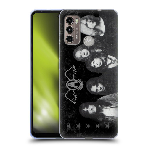 Aerosmith Black And White Vintage Photo Soft Gel Case for Motorola Moto G60 / Moto G40 Fusion