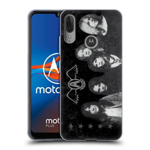 Aerosmith Black And White Vintage Photo Soft Gel Case for Motorola Moto E6 Plus