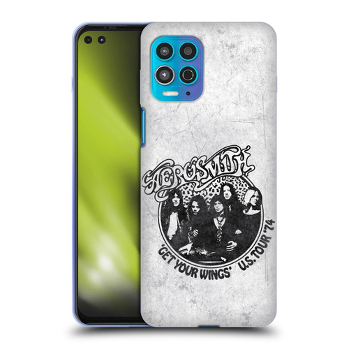 Aerosmith Black And White Get Your Wings US Tour Soft Gel Case for Motorola Moto G100