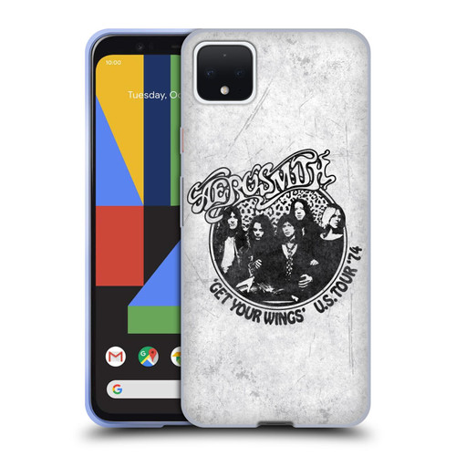 Aerosmith Black And White Get Your Wings US Tour Soft Gel Case for Google Pixel 4 XL