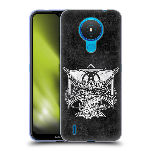 Aerosmith Black And White 1987 Permanent Vacation Soft Gel Case for Nokia 1.4